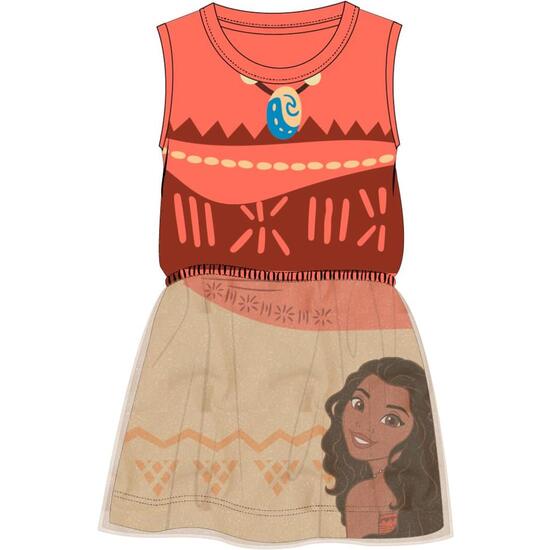 VESTIDO SINGLE JERSEY FANTASIA MOANA image 0