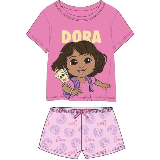 PIJAMA CORTO SINGLE JERSEY DORA LA EXPLORADORA image 0