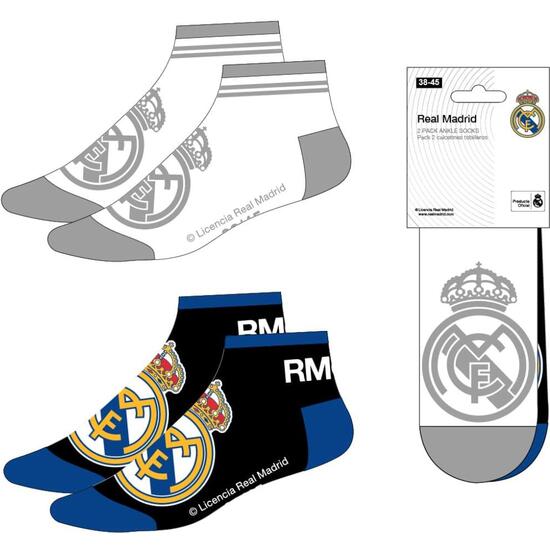 PACK CALCETINES TOBILLERO REAL MADRID image 0