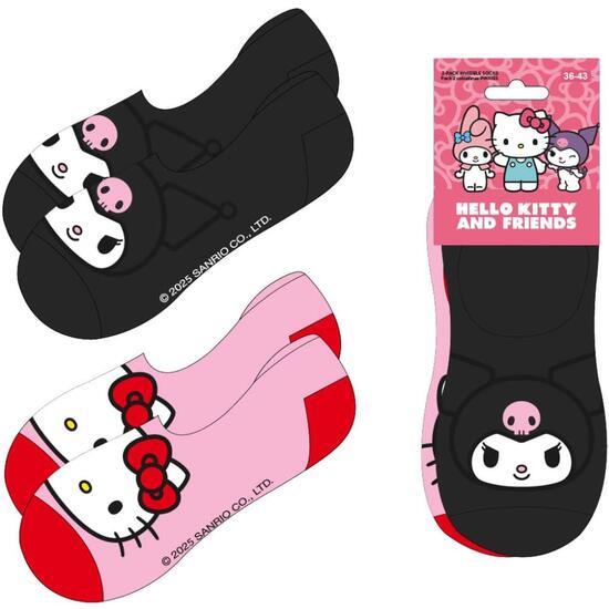 PACK CALCETINES PINKIES HELLO KITTY image 0