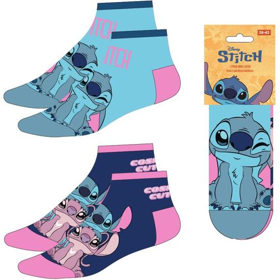 PACK CALCETINES TOBILLERO STITCH image 0