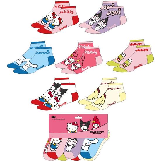 PACK CALCETINES TOBILLERO HELLO KITTY image 0