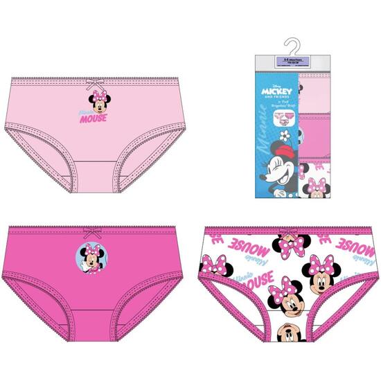 PACK BRAGUITAS SINGLE JERSEY 3 PIEZAS MINNIE image 0