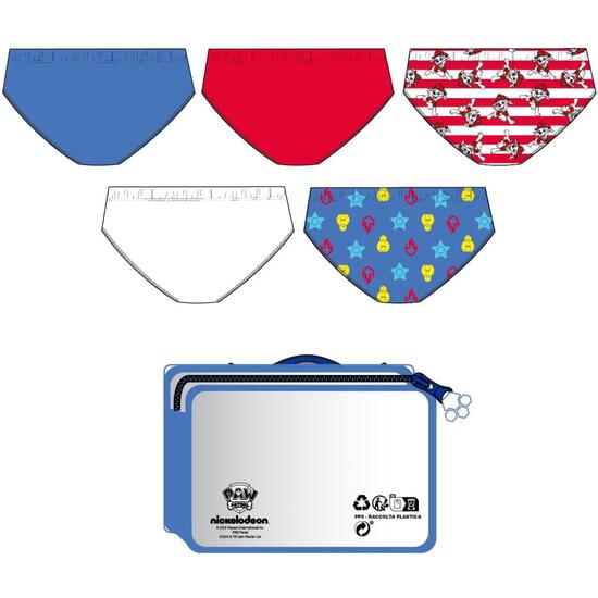 PACK CALZONCILLOS SINGLE JERSEY NECESER PAW PATROL image 1