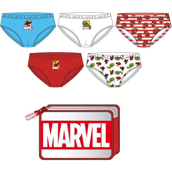PACK CALZONCILLOS SINGLE JERSEY NECESER MARVEL image 0