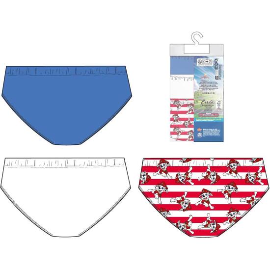 PACK CALZONCILLOS SINGLE JERSEY 3 PIEZAS PAW PATROL image 1