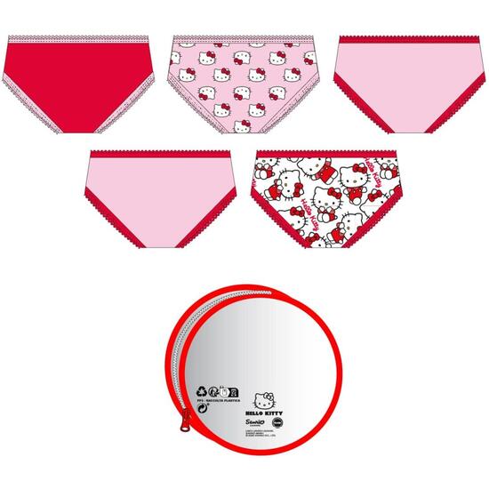 PACK BRAGUITAS SINGLE JERSEY NECESER HELLO KITTY image 1