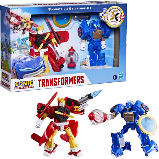 FIGURAS WINGTAIL & BLUE BOOSTER SONIC THE HEDGEHOG TRANSFORMERS 12,7CM image 0