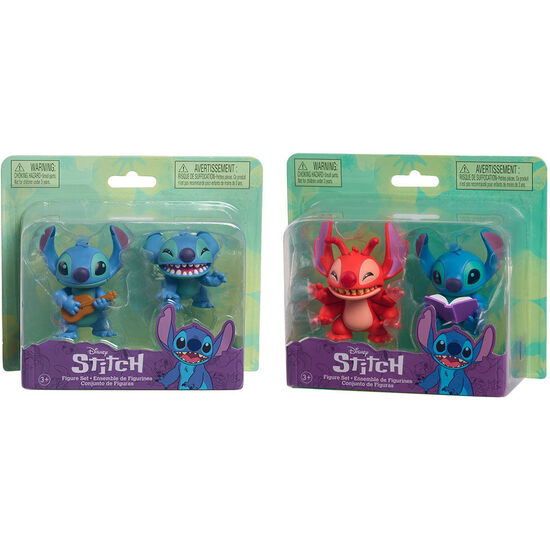 BLISTER 2 FIGURAS STITCH DISNEY 7,5CM SURTIDO image 3