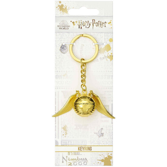 LLAVERO SNITCH DORADA HARRY POTTER image 1