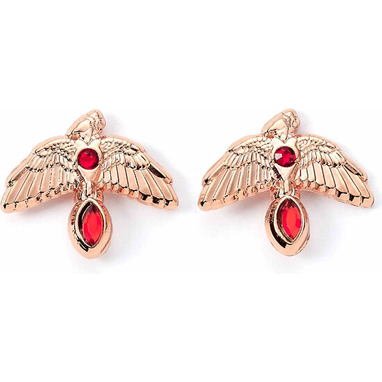 PENDIENTES FAWKES ROSE GOLD HARRY POTTER image 1