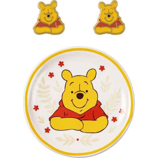 PENDIENTES + PLATO BISUTERIA WINNIE THE POOH DISNEY image 0