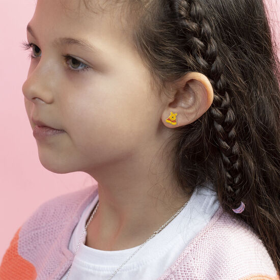 PENDIENTES + PLATO BISUTERIA WINNIE THE POOH DISNEY image 3
