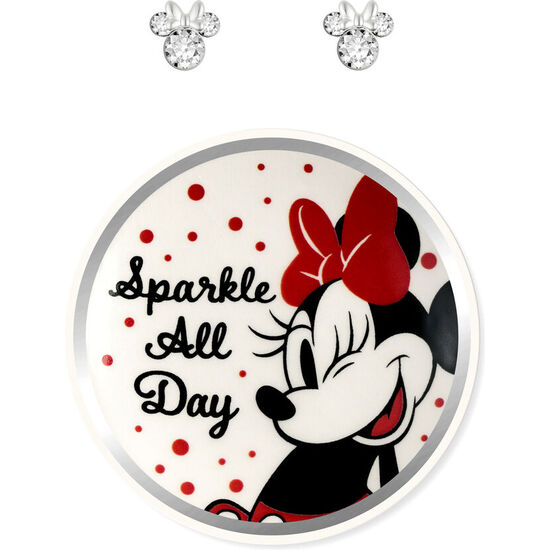 PENDIENTES + PLATO BISUTERIA MINNIE DISNEY image 0