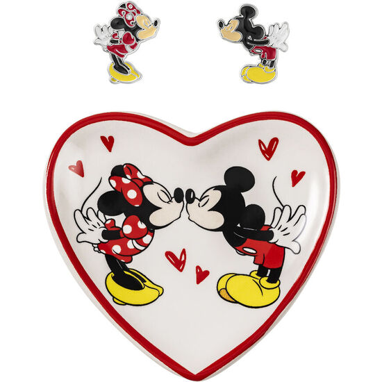 PENDIENTES + PLATO BISUTERIA MICKEY &#38; MINNIE DISNEY image 0