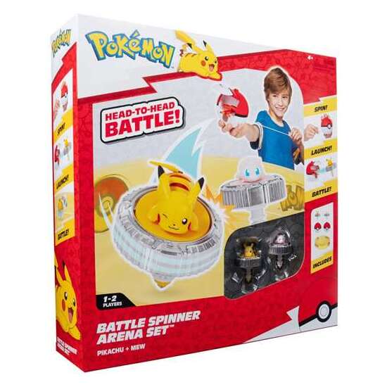 POKEMON SET BATTLE SPINNER ARENA, ESTADIO DE BATALLA CON 2 PEONZAS LANZADORAS image 0