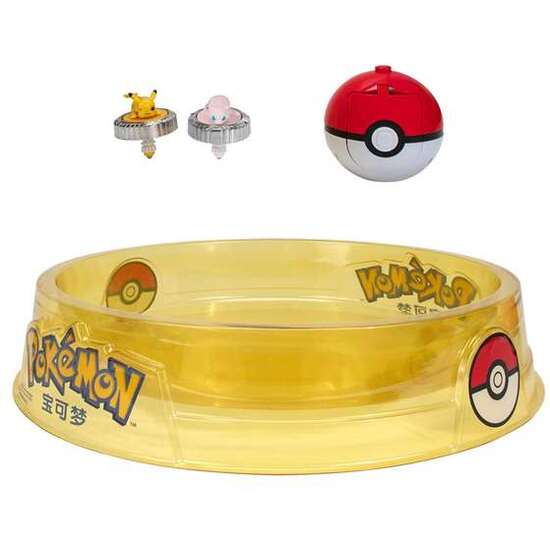 POKEMON SET BATTLE SPINNER ARENA, ESTADIO DE BATALLA CON 2 PEONZAS LANZADORAS image 4