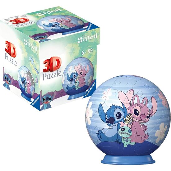 PUZZLE 3D ANGEL &#38; STITCH DISNEY 54PZS image 0