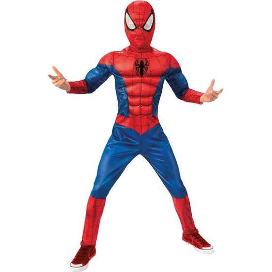 DISFRAZ INFANTIL SPIDERMAN BLACK LINE TALLLA (7-8 AÑOS)/122-128CM image 0