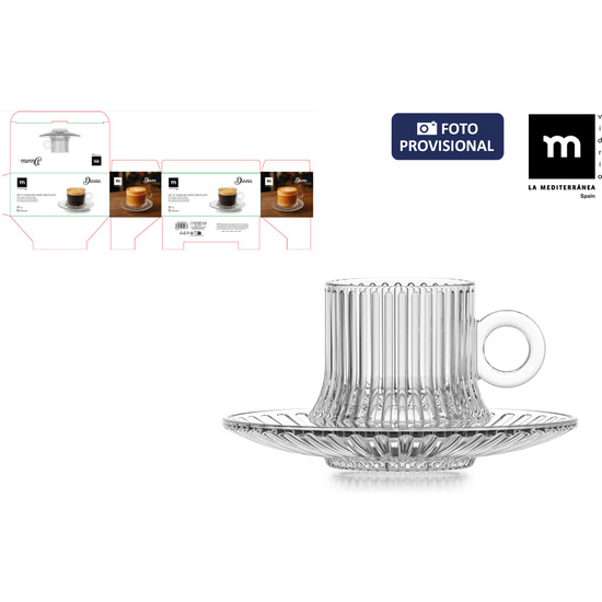 SET 6 TAZAS DE CAFE CON PLATO  DIANA image 0