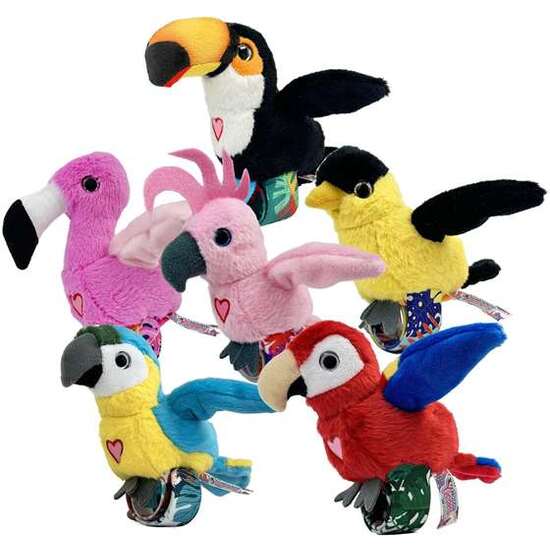 PELUCHE PAJARITO HAPPY YAPPERS. CANTA,MUEVE LAS ALAS Y REPITE TODO LO QUE DICES. 18X18X5 CM image 0
