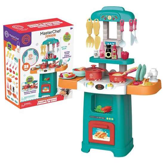COCINA ELECTRÓNICA MASTERCHEF JR CON 31 ACCESORIOS LUCES Y SONIIDOS. 42,5 CM ALTA. image 0