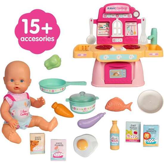 MUÑECO NENUCO COCINITA MÁGICA CON 10 ACCESORIOS. 30 CM image 1