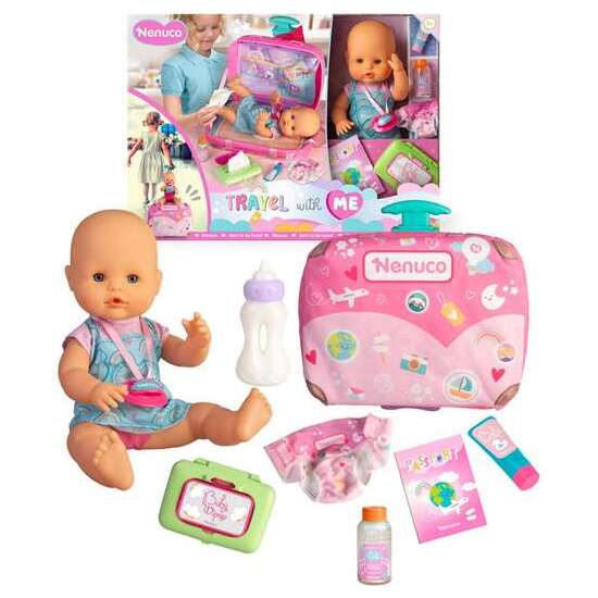 MUÑECO NENUCO VIAJA CONMIGO 30 CM. INCLUYE 6 ACCESORIOS. image 0