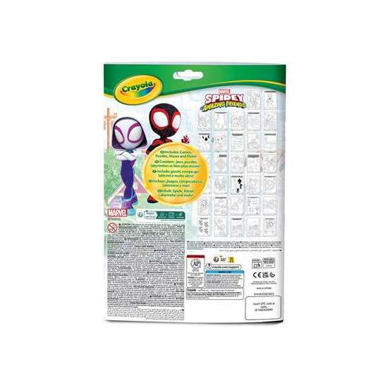 LIBRO ACTIVIDADES Y COLOREAR SPIDEY CON 7 ROTULADORES 29X20X1,4 CM image 2
