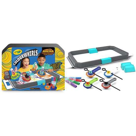 COLOURWHIRLS - ARENA DE COMBATE CON 4 PINTAPEONZAS SURTIDAS 40X8,5X27,5 CM image 0