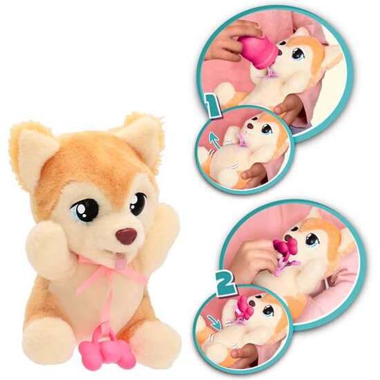 PELUCHE CACHORRO YUMMY BABY PAWS, CON SONIDO Y BOLSA TRANSPORTABLE PERSONALIZADA image 1