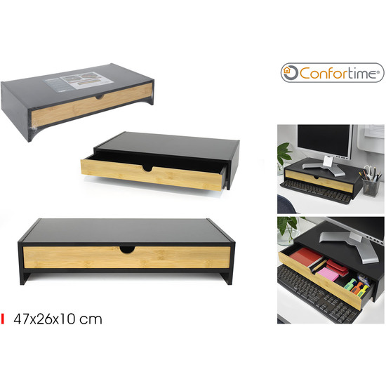 SOPORTE MONITOR C/CAJON BAMBU CONFORTIME image 0