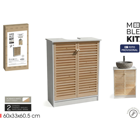 MUEBLE LAVABO C/PUERTA MOBLEKIT image 0