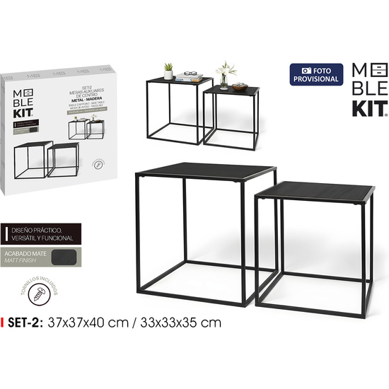 SET2 MESAS AUXILIARES CENTRO 40/35 MOBLEKIT image 0