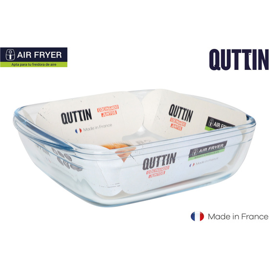 FUENTE VIDRIO HONDA CUADR. 25X22CM 2.2L QUTTIN image 0