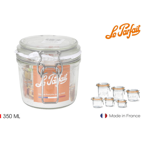 34780T1TARRO HERMET. VIDRIO 350GR 85MM TERRINE image 0