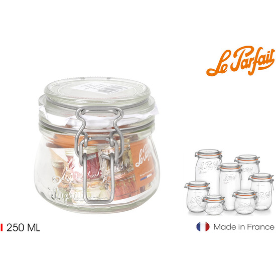 34814T2TARRO HERMETICO VIDRIO 250ML 70MM SUPER image 0