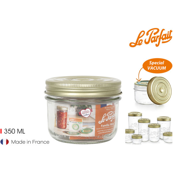 34784T1TARRO HERMETICO VIDRIO 350GR 100MM WISS image 0