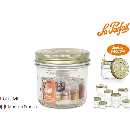 34784T1TARRO HERMETICO VIDRIO 500GR 100MM WISS image 0