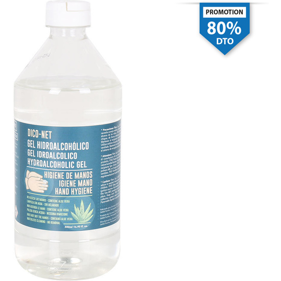 GEL HIDROALCOHOLICO 70% 500ML DICO image 0