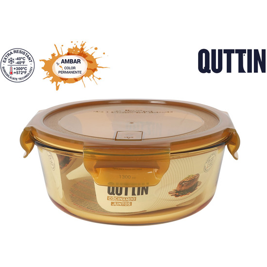 FIAMBRERA RED.HERMETICA 20.5CM 1.3L AMBARE image 0