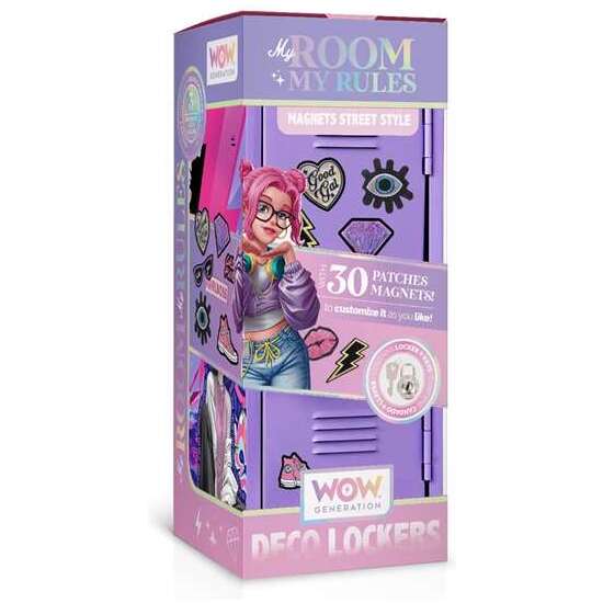 TAQUILLA DECO LOCKERS VIOLETA WOW GENERATION. INCLUYE 30 PEGATINAS PARA PERSONALIZARLA COMO QUIERAS. image 1