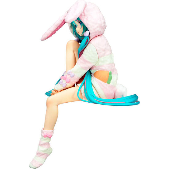 FIGURA NOODLE STOPPER HATSUNE MIKU RABBIT EAR HOOD PAJAMA HATSUNE MIKU 14CM image 1