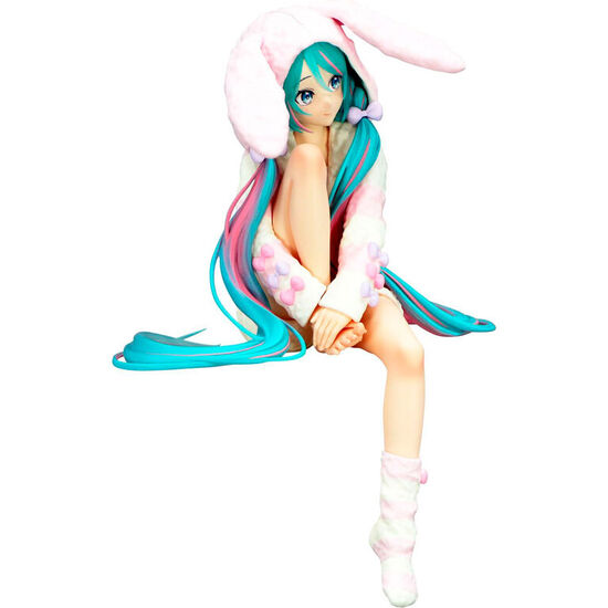FIGURA NOODLE STOPPER HATSUNE MIKU RABBIT EAR HOOD PAJAMA HATSUNE MIKU 14CM image 3