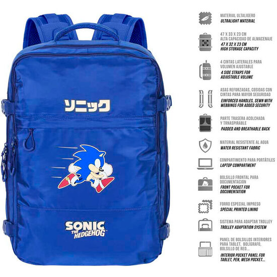 MOCHILA SONIC THE HEDGEHOG 40CM image 3