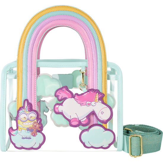 BOLSO BANDOLERA FLUFFY UNICORN MINIONS LOUNGEFLY image 1