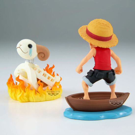FIGURA LUFFY & GOING MERRY LOG STORIES ONE PIECE 8CM image 0