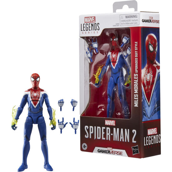 FIGURA MILES MORALES UPGRADED SUIT STYLE SPIDER-MAN 2 MARVEL LEGENDS 15CM image 2