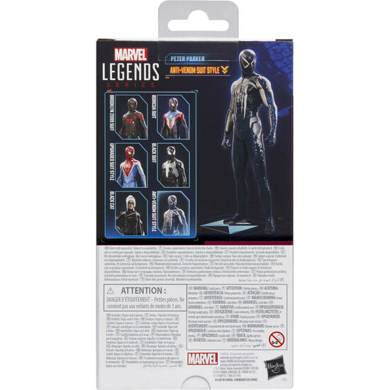 FIGURA PETER PARKER ANTI-VENOM SUIT STYLE SPIDER-MAN 2 MARVEL LEGENDS 15CM image 3