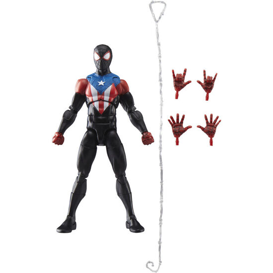 FIGURA MILES MORALES BORICUA SUIT SPIDER-MAN 2 MARVEL LEGENDS 15CM image 0